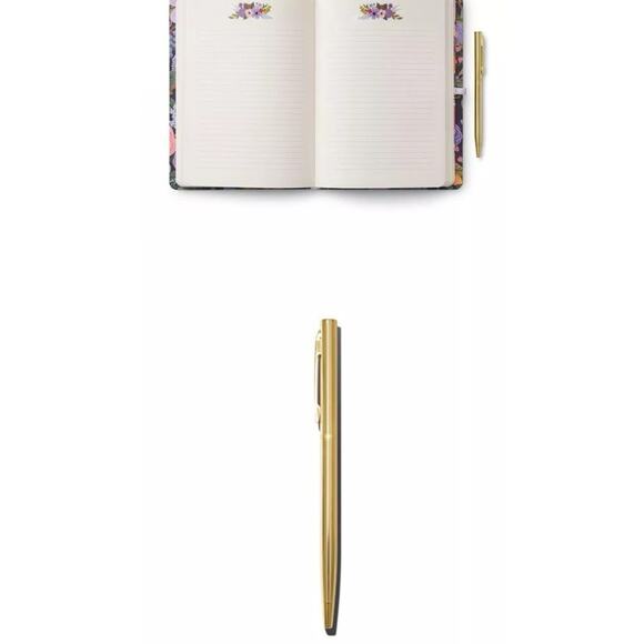 RIFLE PAPER CO. Journal with Gold Pen in Violet Garden Party New Purple - Picture 6 of 10
